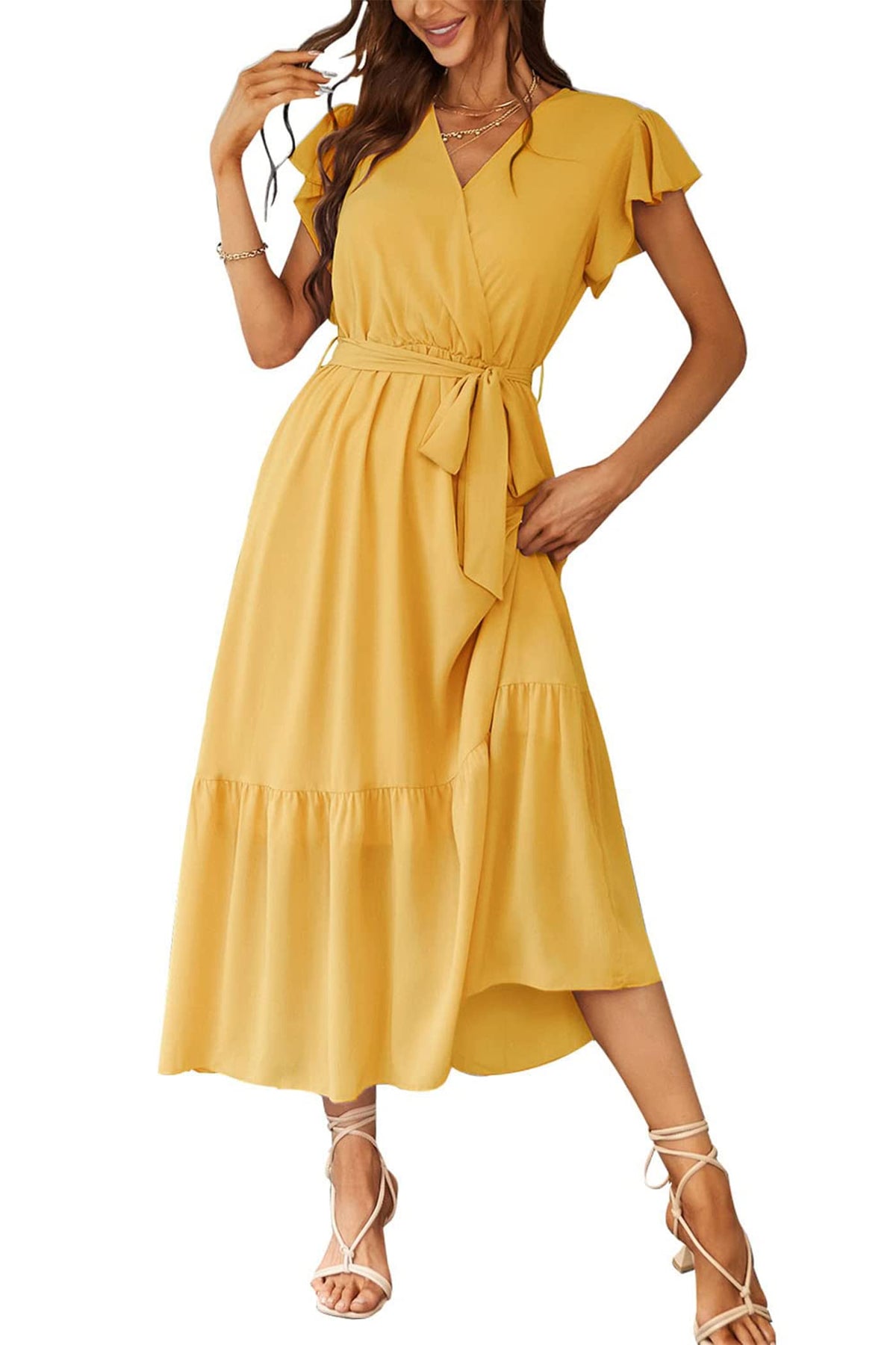 PRETTYGARDEN Women's Summer Floral Boho Maxi Dress