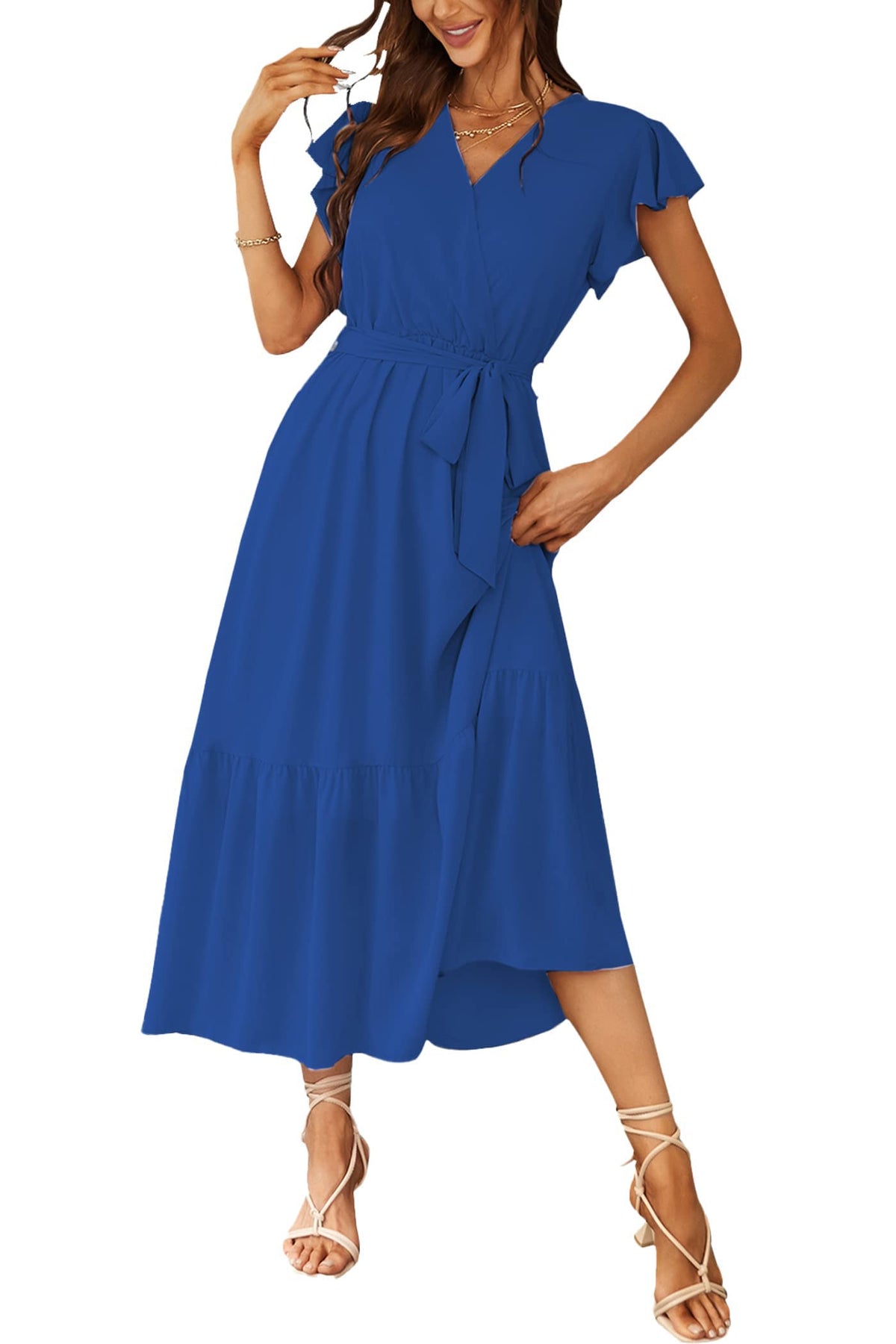 PRETTYGARDEN Women's Summer Floral Boho Maxi Dress