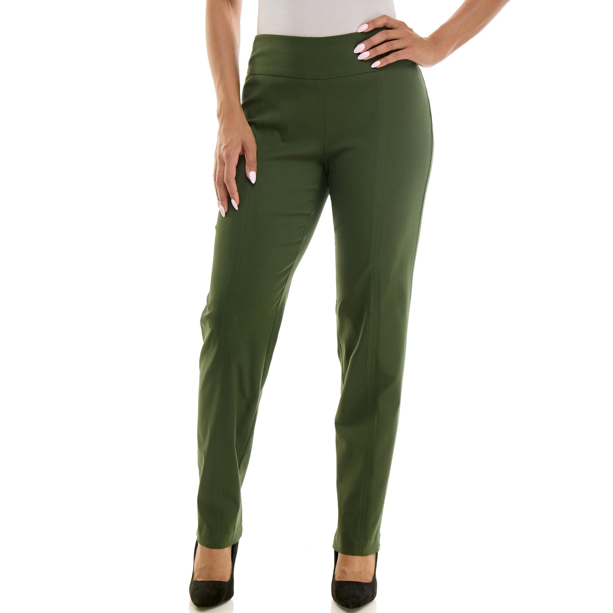 Zac & Rachel Women's Pull On Slim Leg Pant with Millennium Fabric