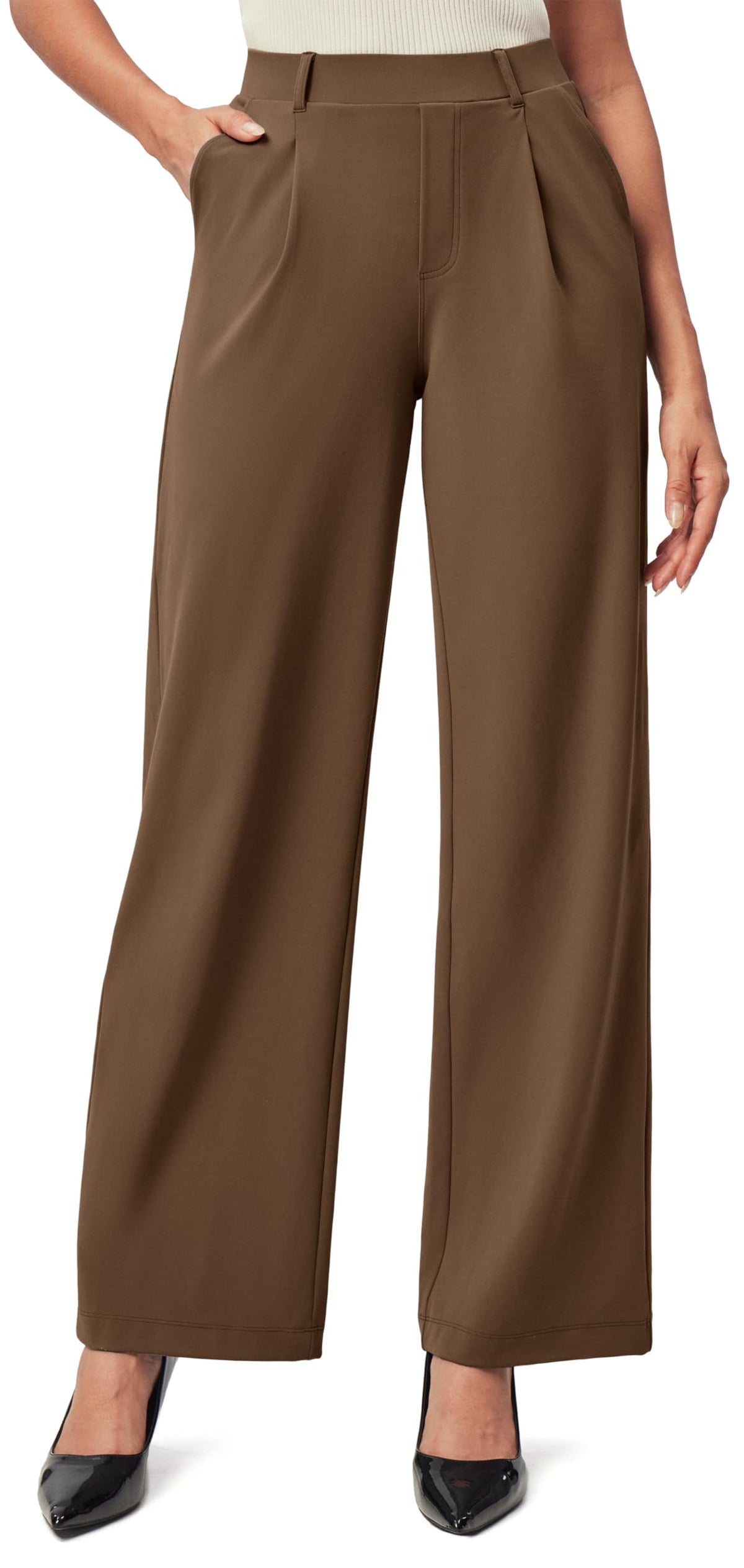 IUGA Dress Pants Women Stretchy Wide Leg Work Pants Business Casual Outfits