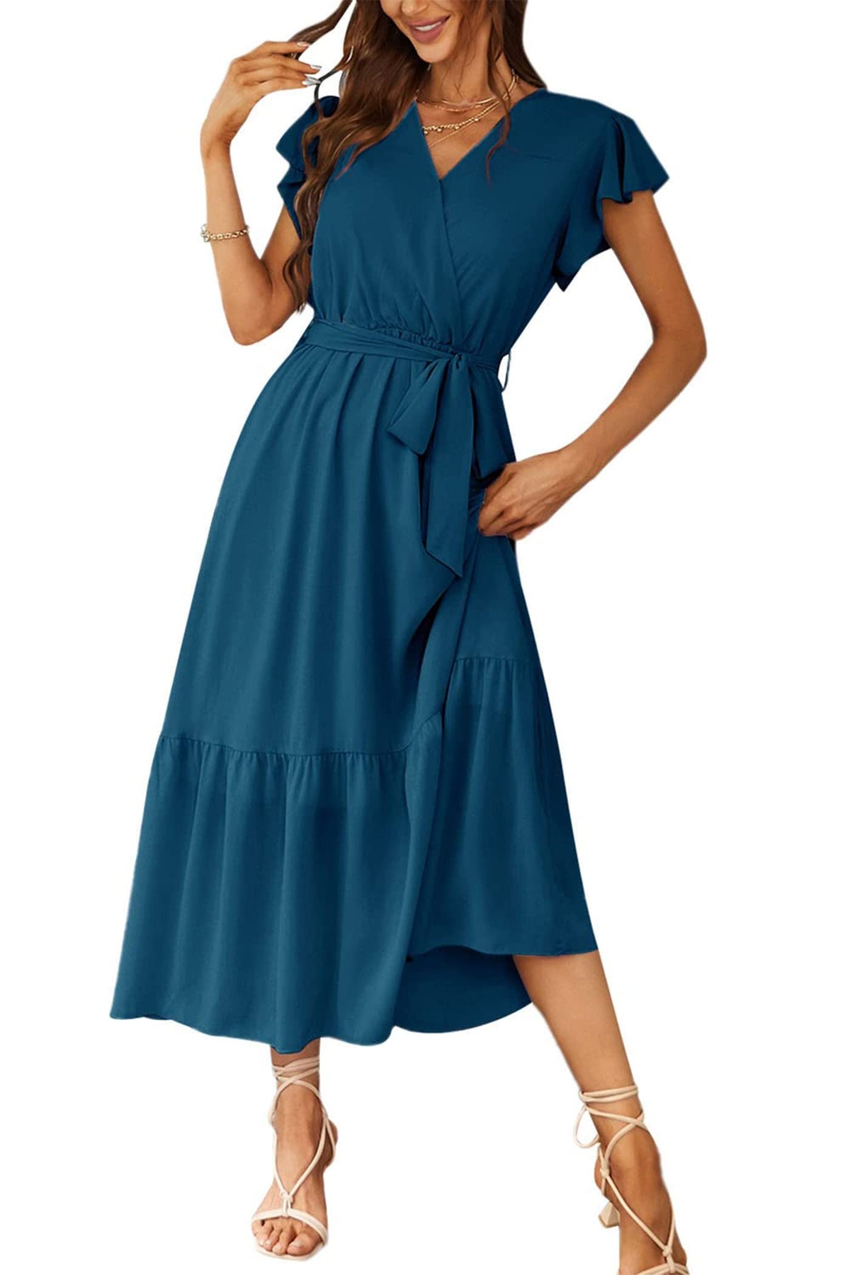 PRETTYGARDEN Women's Summer Floral Boho Maxi Dress