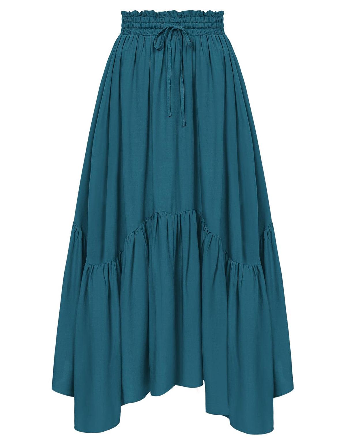 Scarlet Darkness Maxi Skirts for Women Flowy Boho Renaissance Skirt