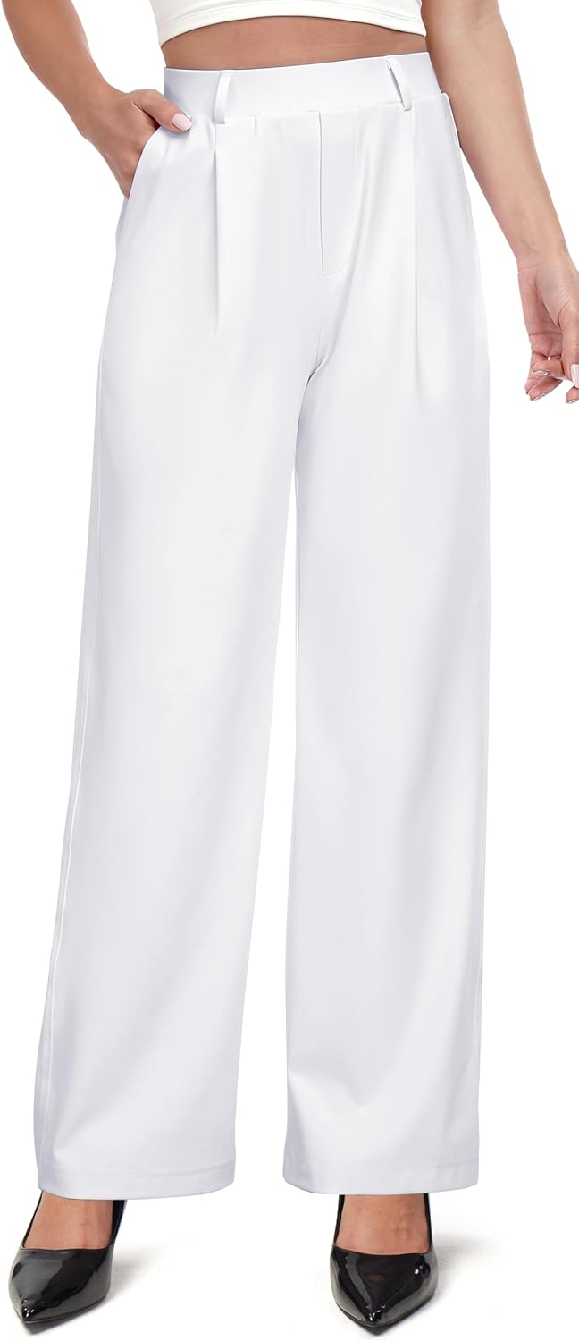 IUGA Dress Pants Women Stretchy Wide Leg Work Pants Business Casual Outfits