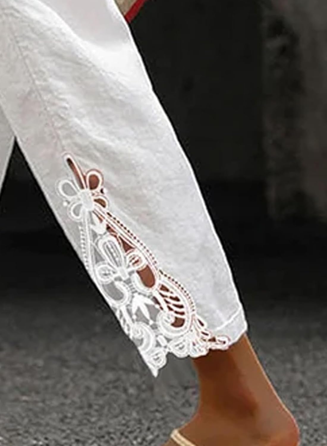 Women Fashion 2026 Casual Elastic Waist Pants with Pockets