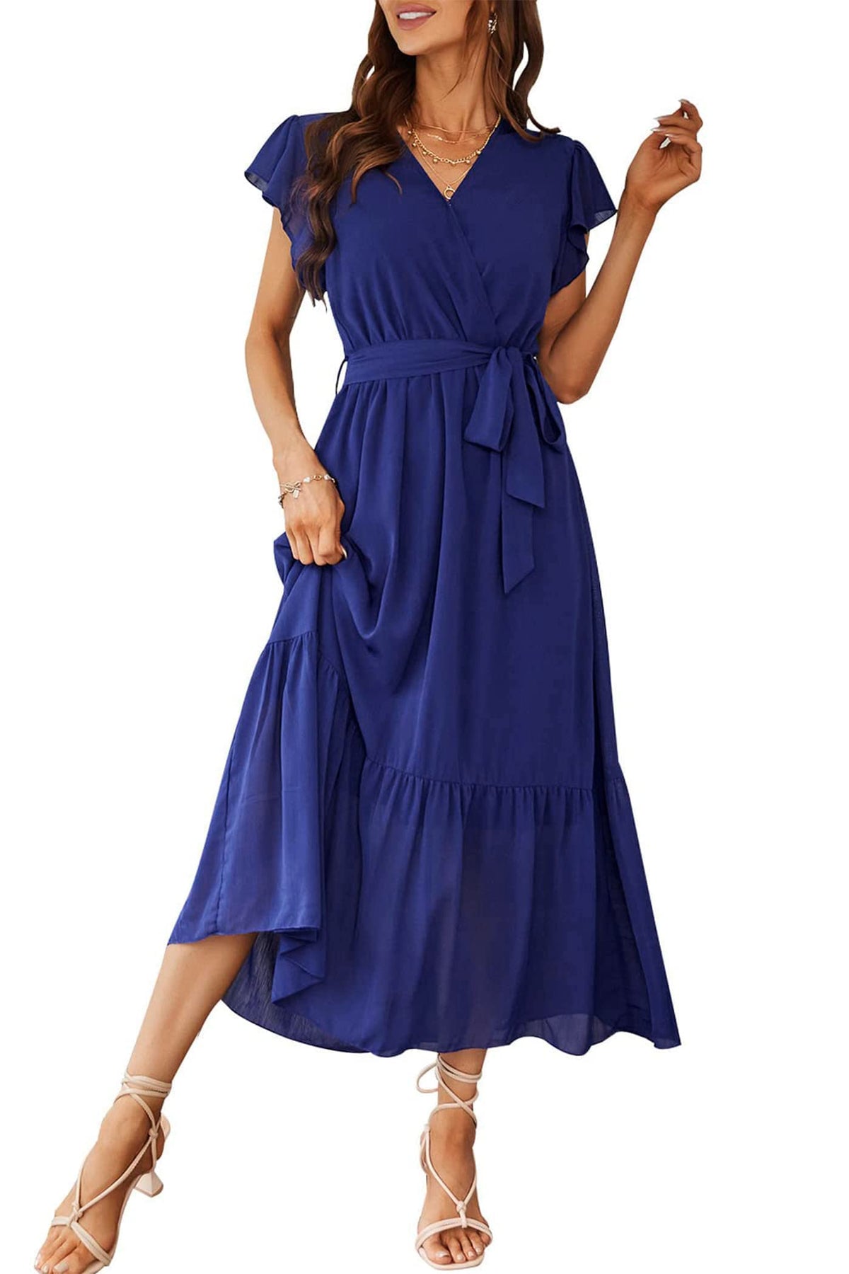 PRETTYGARDEN Women's Summer Floral Boho Maxi Dress