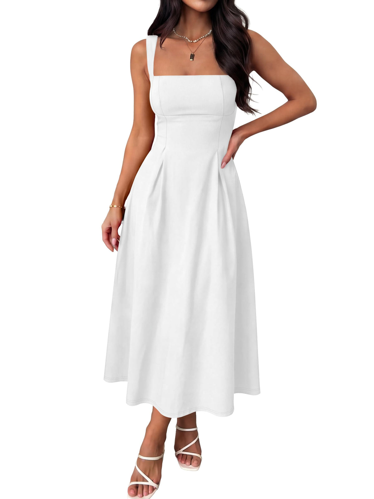 ANRABESS Cocktail Dresses for Women Square Neck