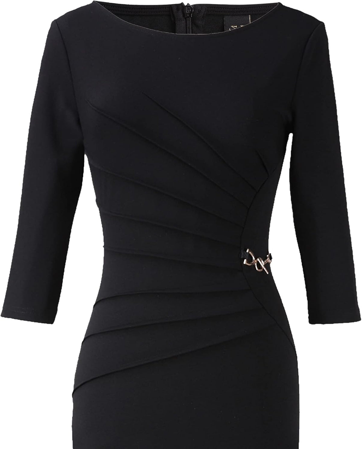 VFSHOW Womens Elegant Ruched Slim Work Office Business Casual Bodycon Dress