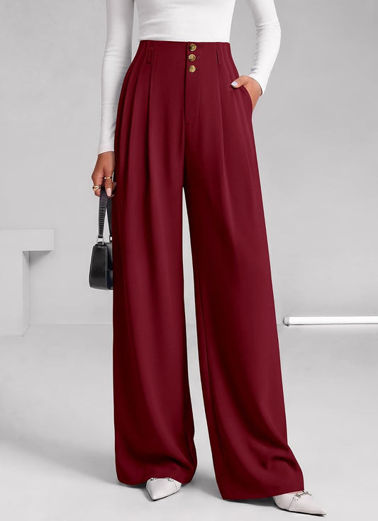 BTFBM Wide Leg Dress Pants Women Business Casual Outfits