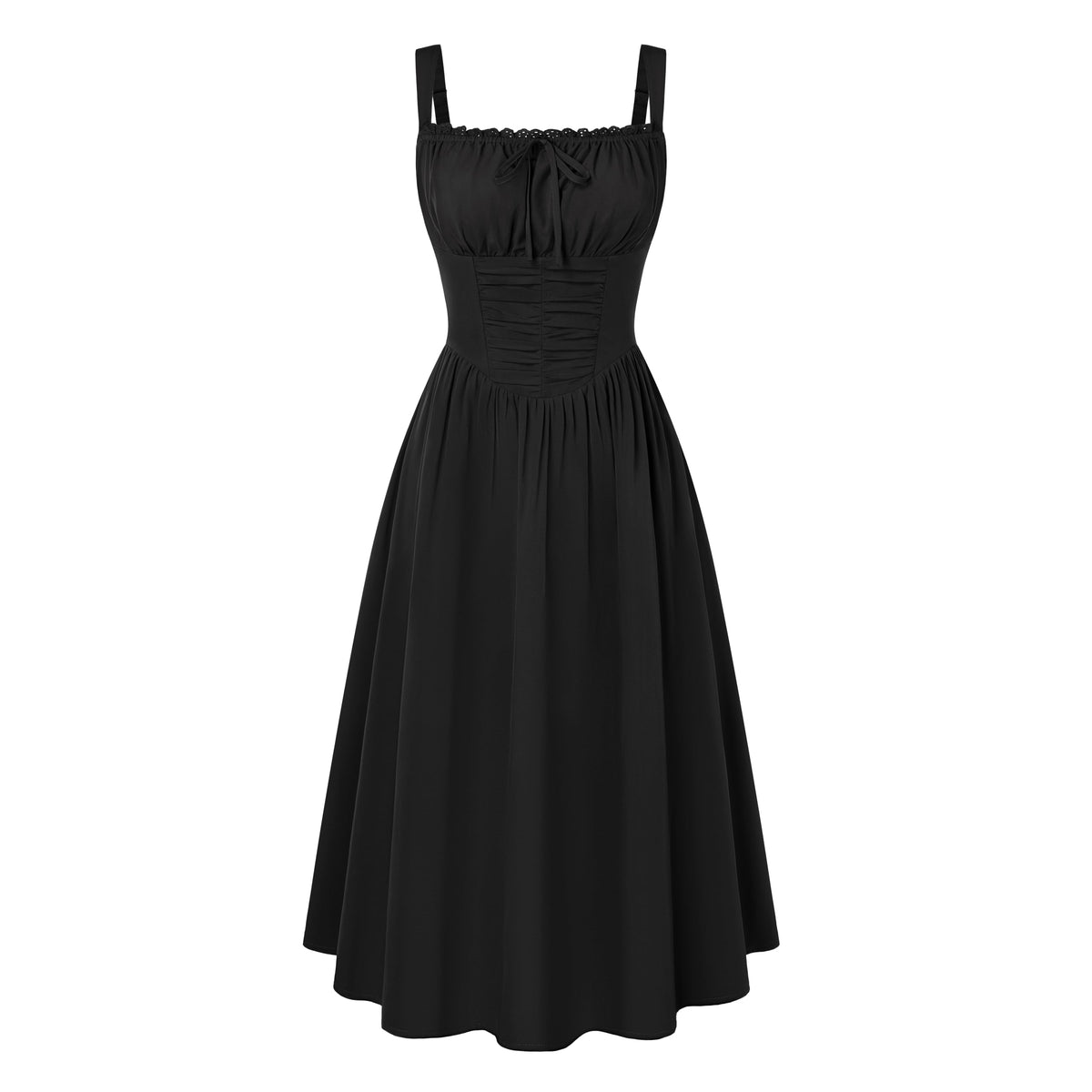 Scarlet Darkness Women Corset Midi Dress Homecoming Cocktail Party Sundress