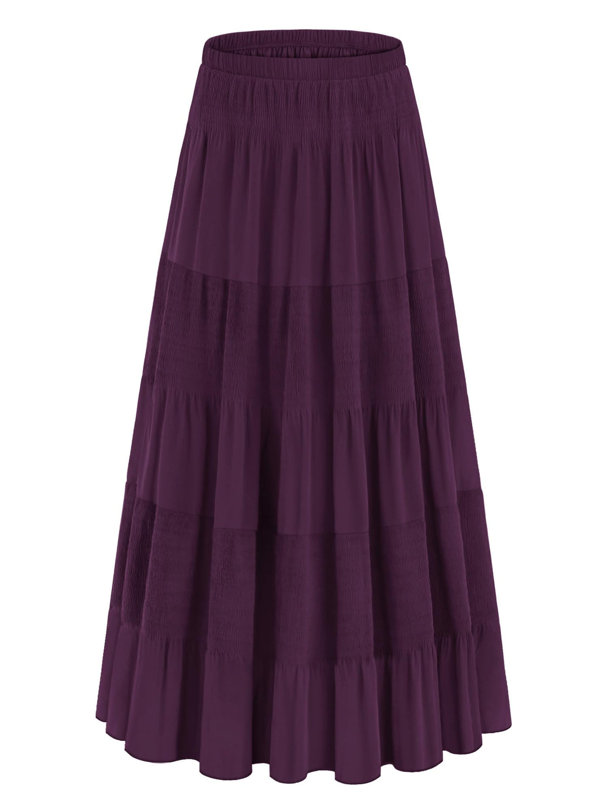onlypuff Maxi Skirt Women Western Midi Chiffon Flowy Boho Fall Outfits