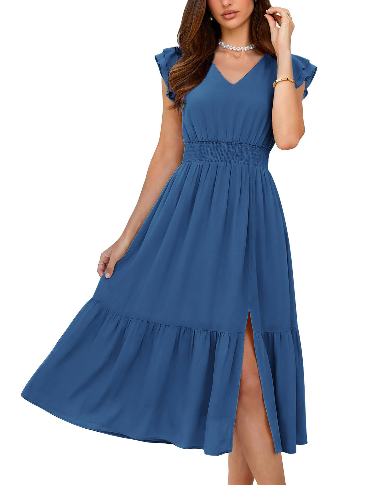 GRACE KARIN Womens Summer Wedding Guest Dresses Boho Beach Midi Sundress