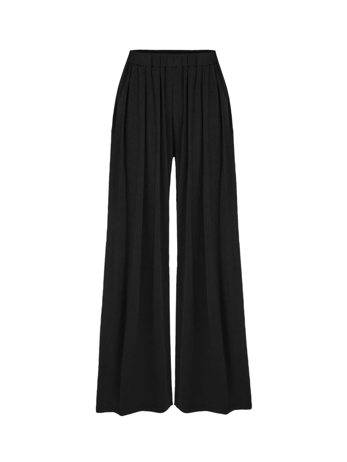 CIDER Palazzo Pants for Women Wide Leg Flowy Pants with Pockets Elastic Mid Waist Summer Beach Vacation Outfits Lightweight