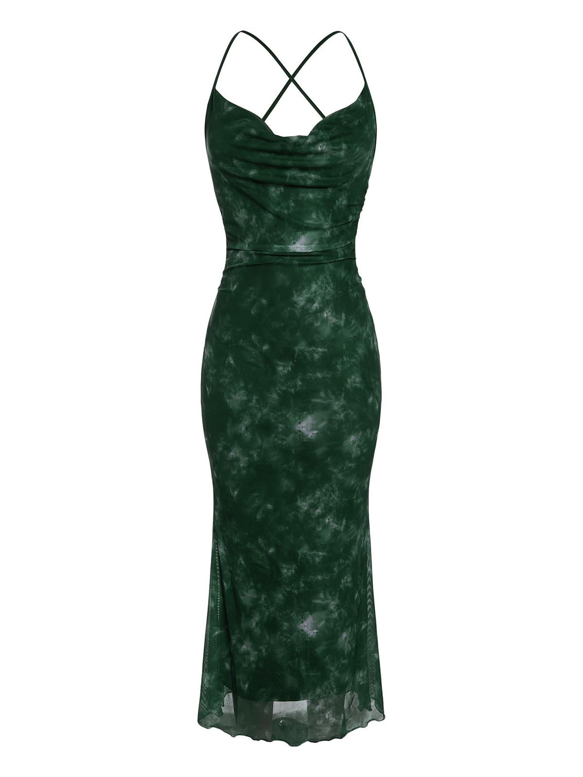 SOLY HUX Women's Floral Mesh Cami Dress Cocktail Wedding Guest Long Dresses