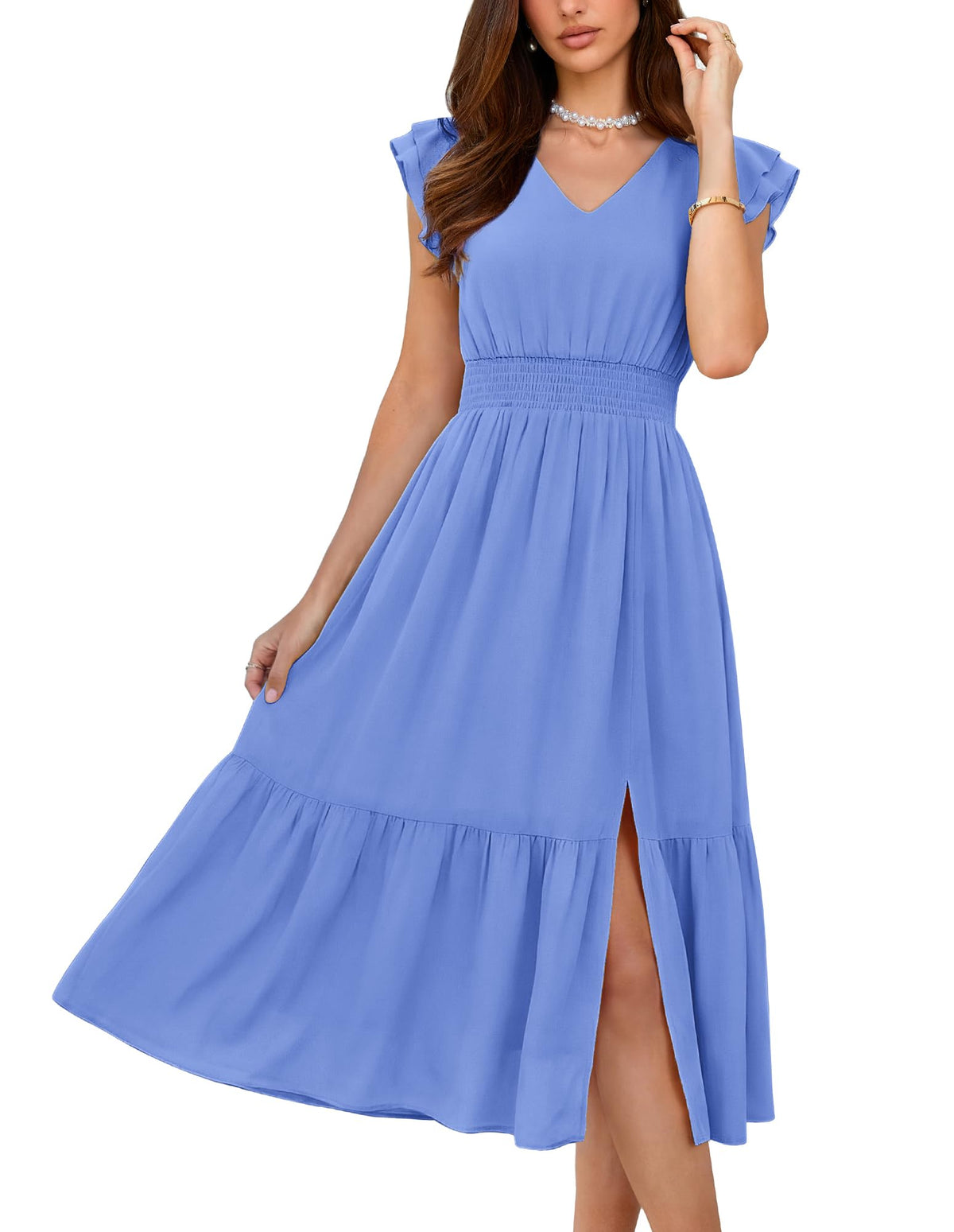 GRACE KARIN Womens Summer Wedding Guest Dresses Boho Beach Midi Sundress