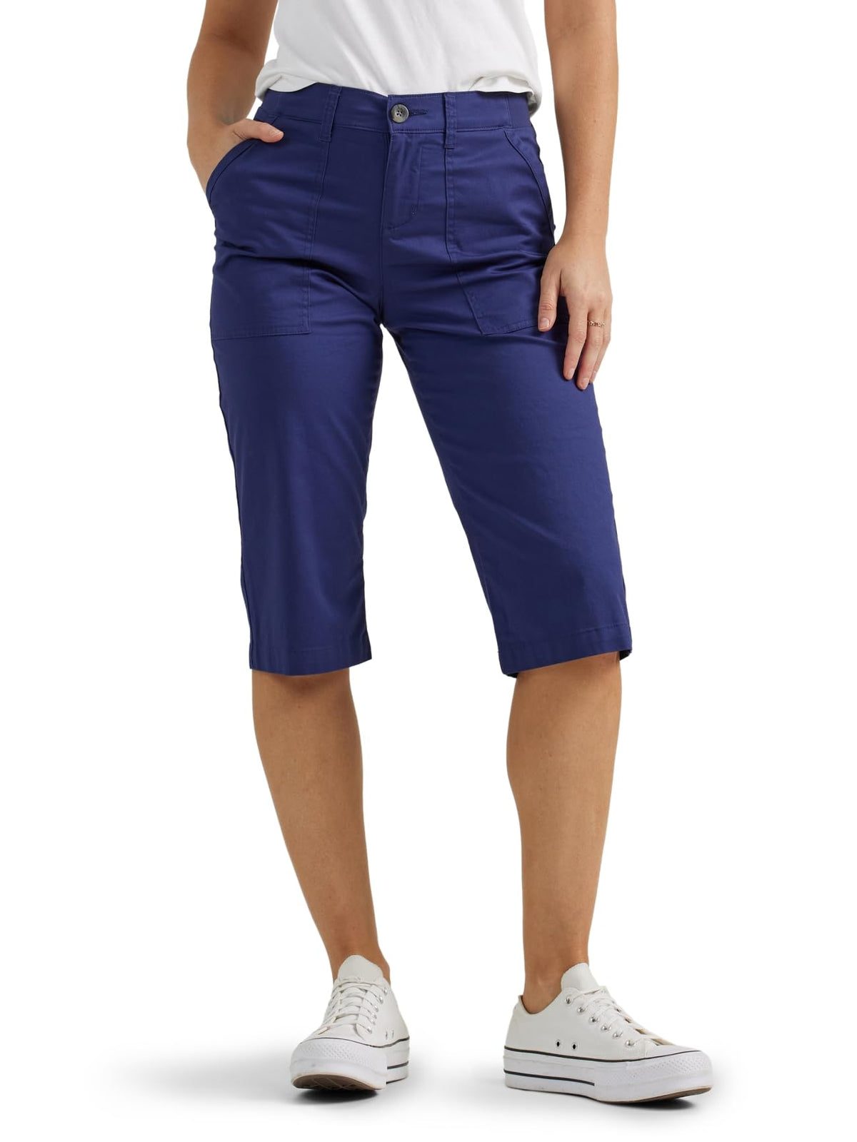 Lee Women's Ultra Lux Comfort with Flex-to-go Utility Skimmer Capri Pant