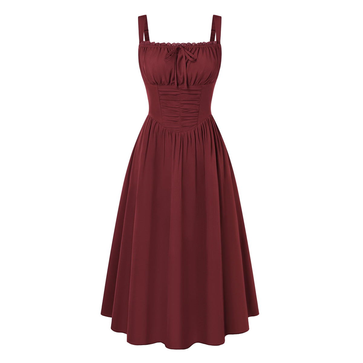 Scarlet Darkness Women Corset Midi Dress Homecoming Cocktail Party Sundress