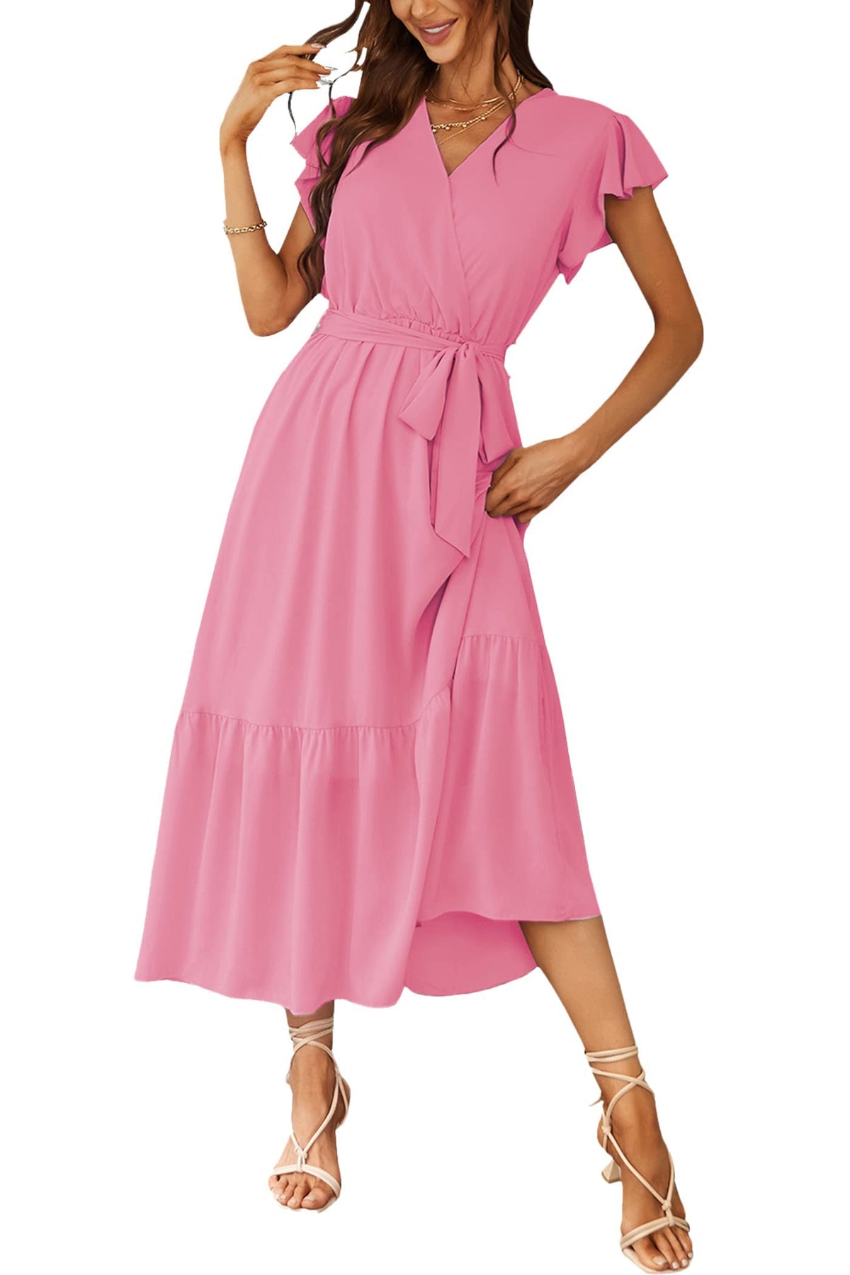 PRETTYGARDEN Women's Summer Floral Boho Maxi Dress