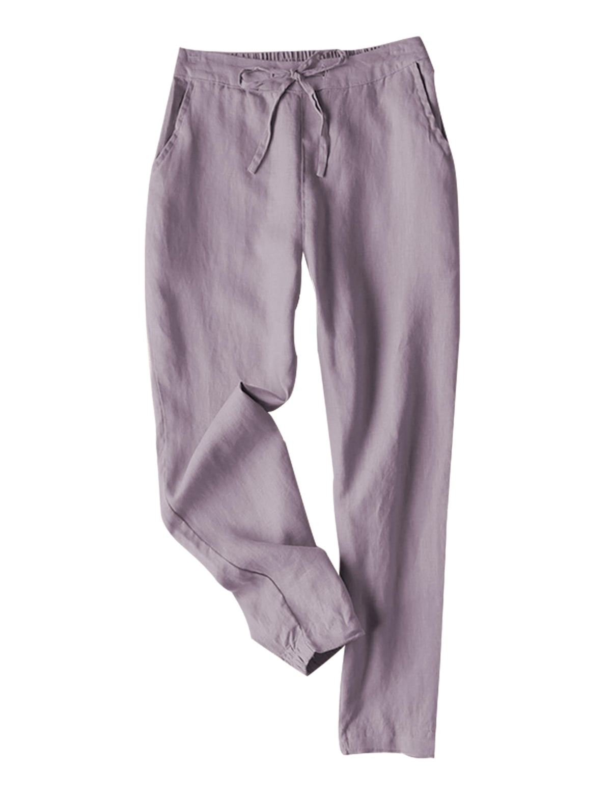 Tanming Cotton Linen Pants for Women Summer Casual Trousers