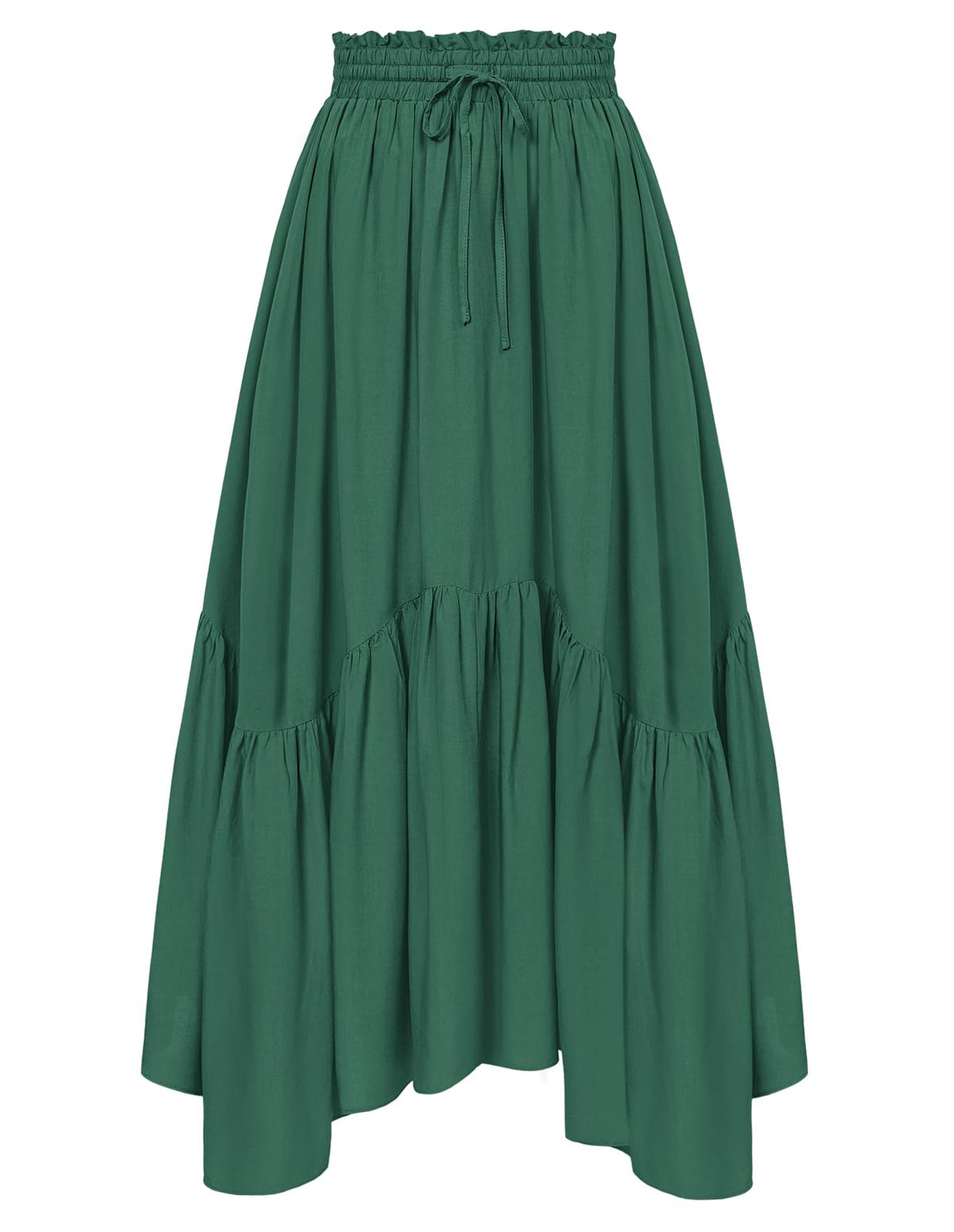 Scarlet Darkness Maxi Skirts for Women Flowy Boho Renaissance Skirt