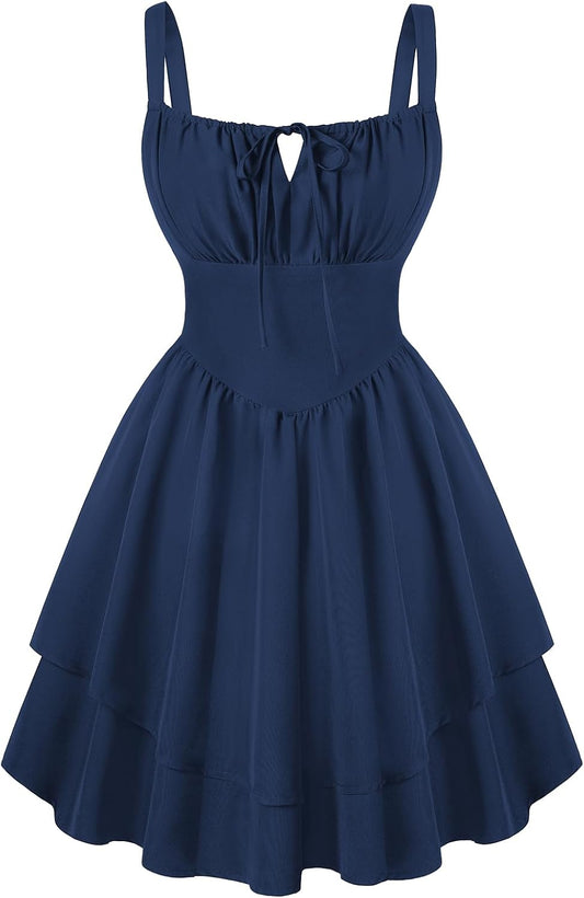 Scarlet Darkness Corset Mini Dress for Women Teens Grad Homecoming Sundress