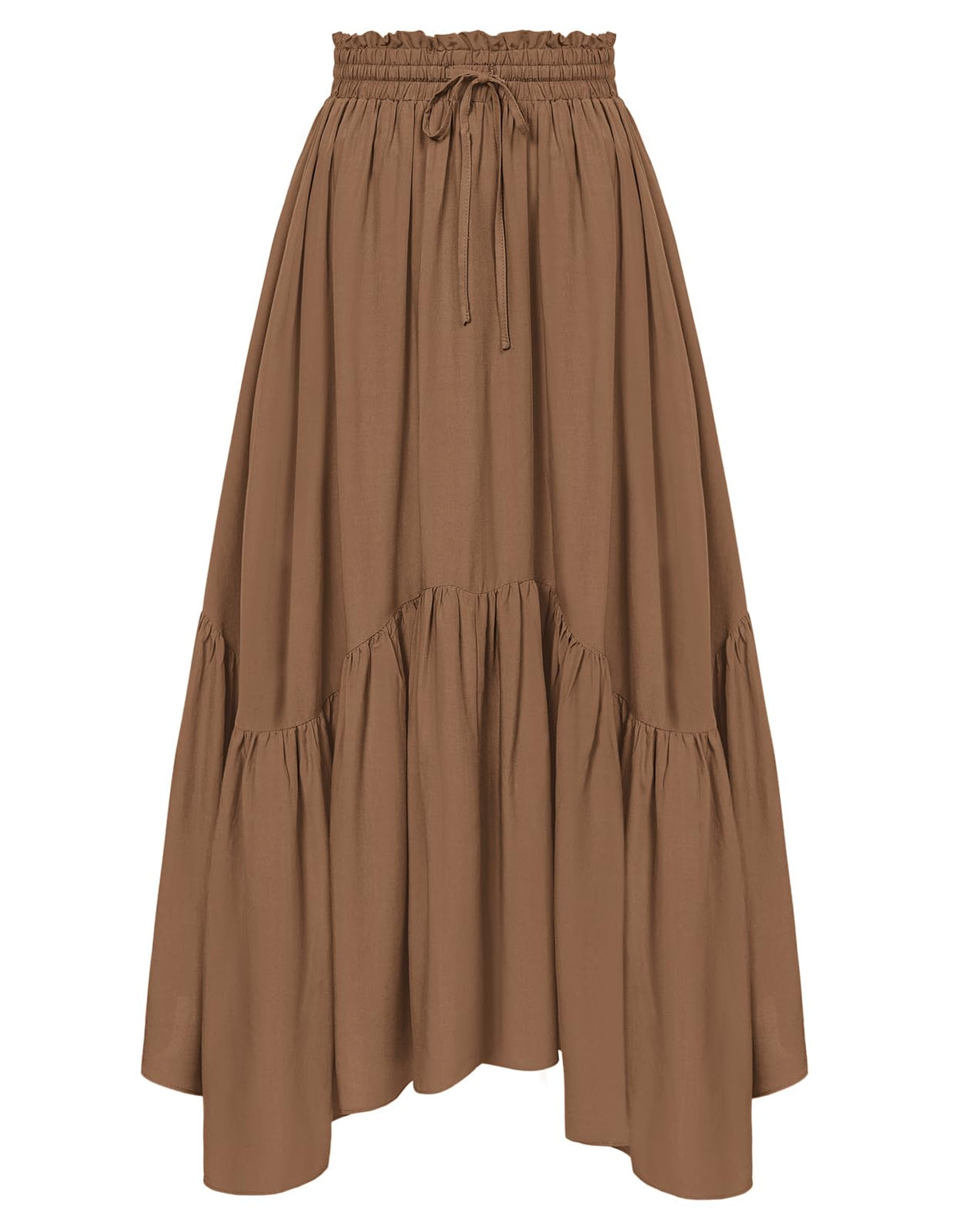 Scarlet Darkness Maxi Skirts for Women Flowy Boho Renaissance Skirt