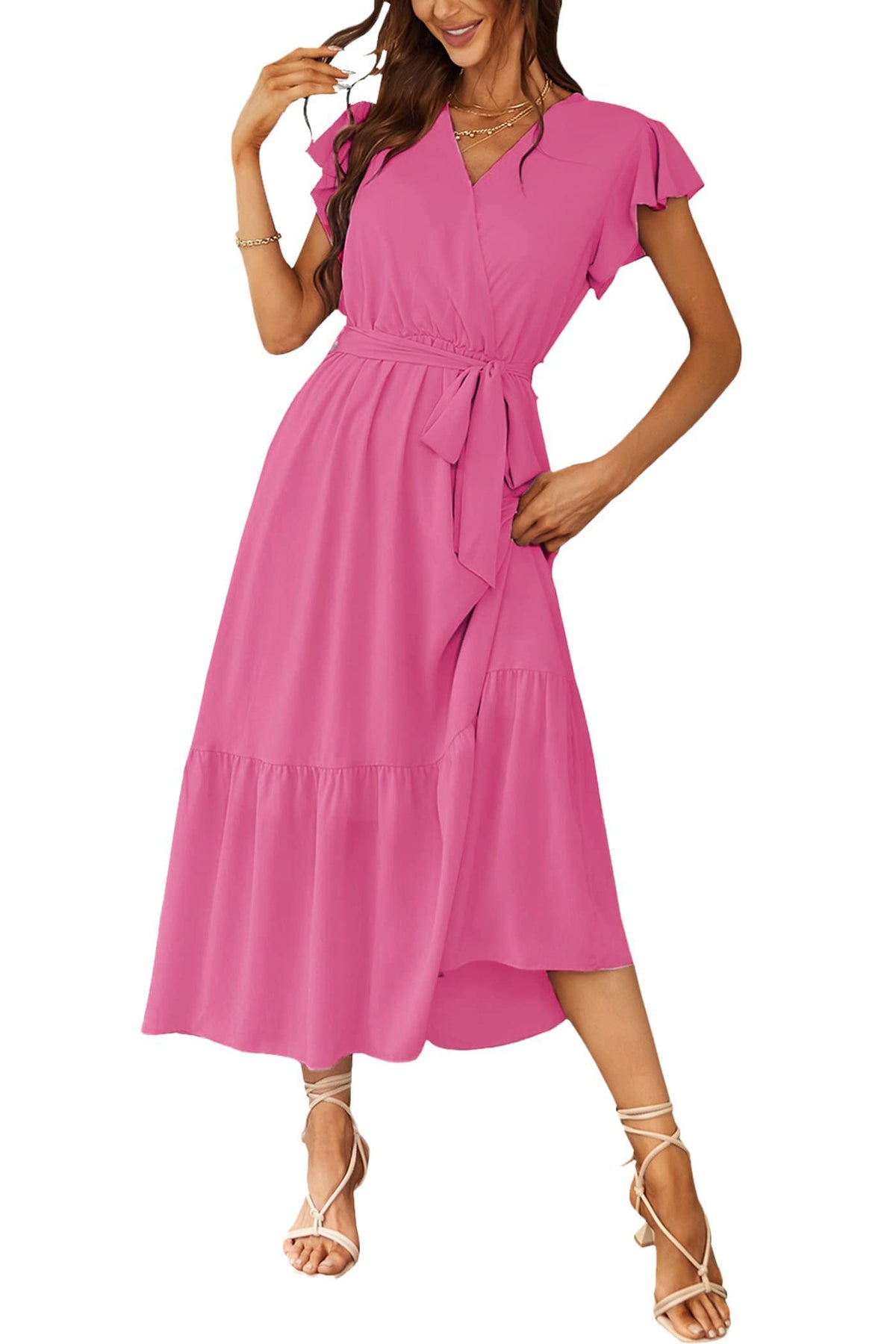 PRETTYGARDEN Women's Summer Floral Boho Maxi Dress