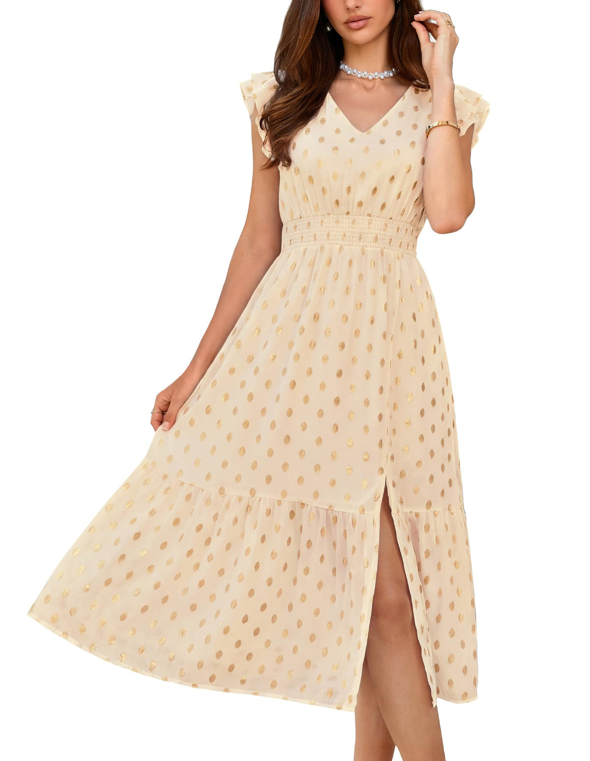 GRACE KARIN Womens Summer Wedding Guest Dresses Boho Beach Midi Sundress
