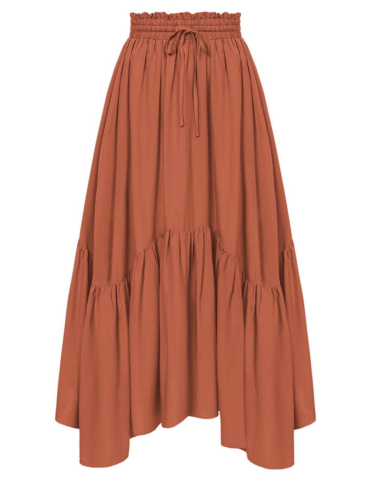 Scarlet Darkness Maxi Skirts for Women Flowy Boho Renaissance Skirt