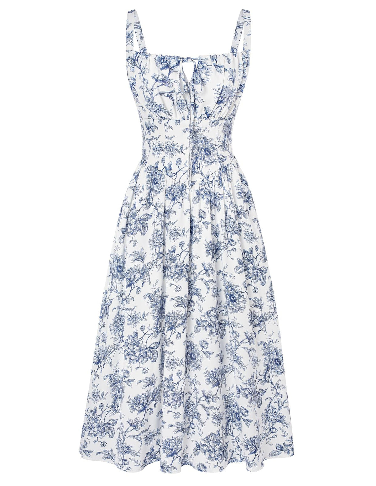 Scarlet Darkness Women's Floral Corset Dress with Pockets for Summer Spring