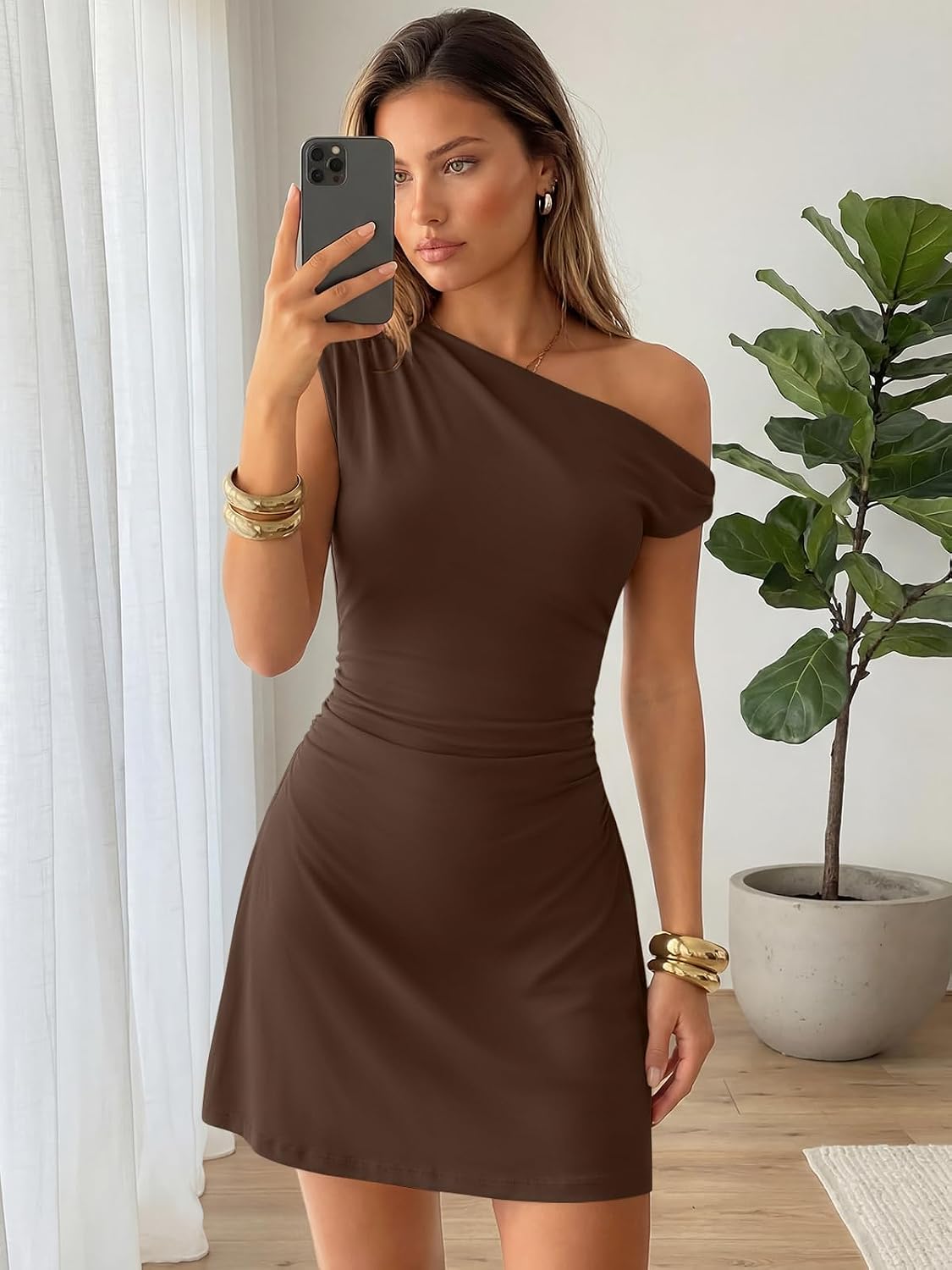 Trendy Queen Womens Mini Off The Shoulder Cocktail Dresses Going Out Outfit
