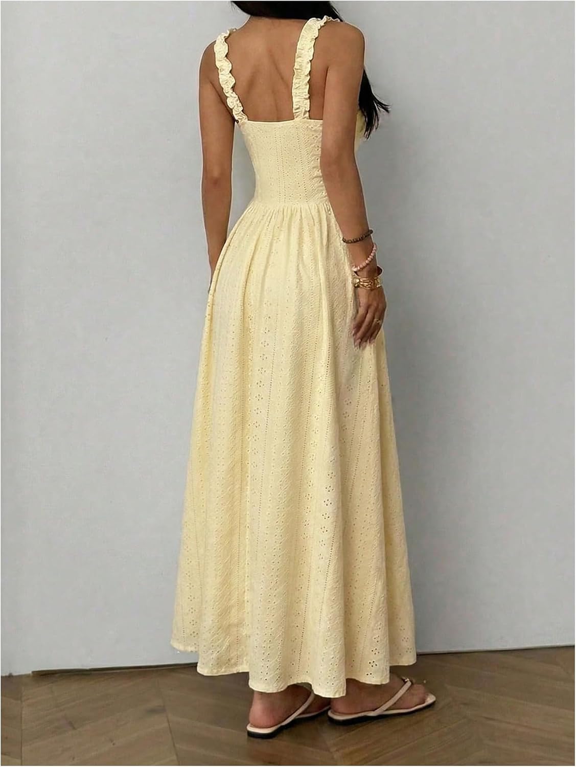 SOLY HUX Women's Summer Dresses Sleeveless Wedding Guest Maxi Sundresses