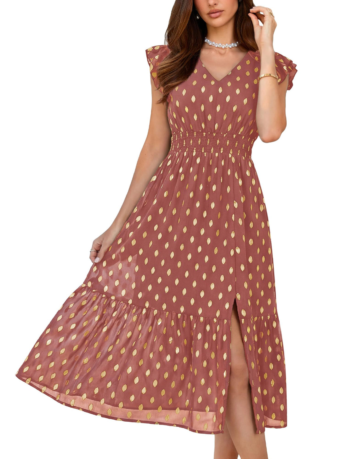 GRACE KARIN Womens Summer Wedding Guest Dresses Boho Beach Midi Sundress