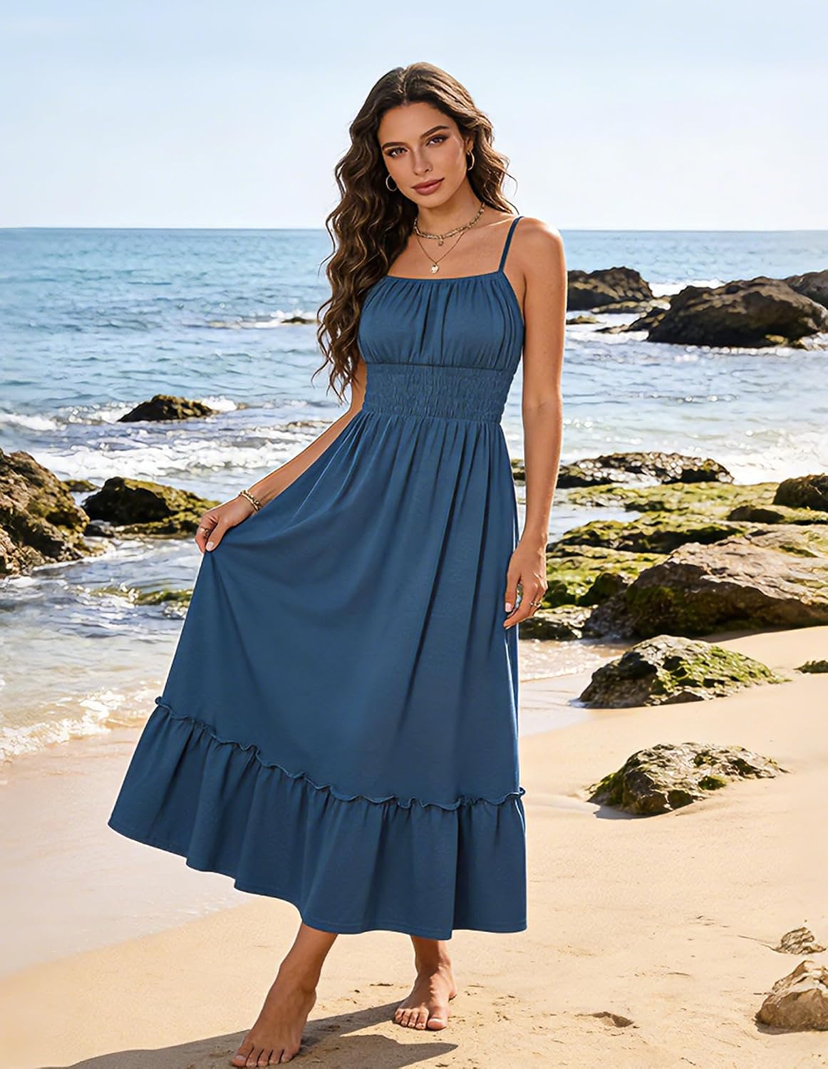 GRACE KARIN Women's Summer Maxi Dresses 2026 Beach Vacation Dress