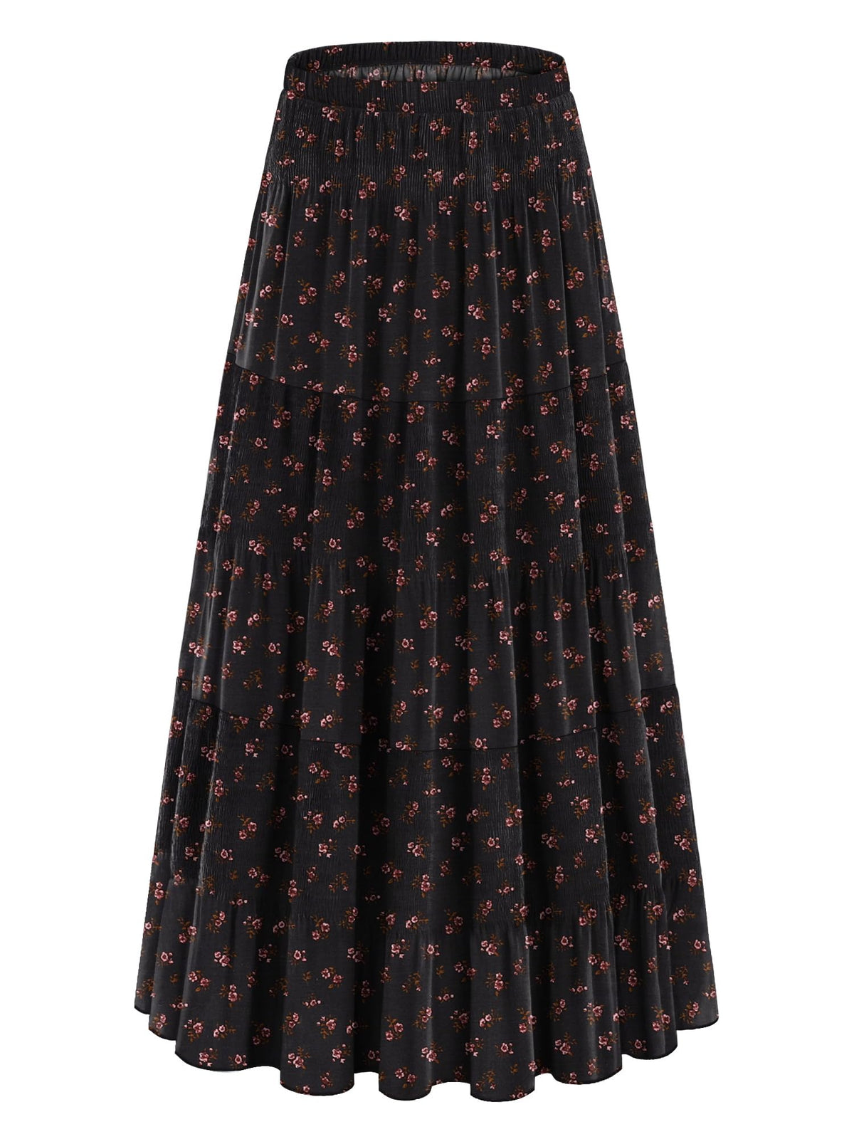 onlypuff Maxi Skirt Women Western Midi Chiffon Flowy Boho Fall Outfits