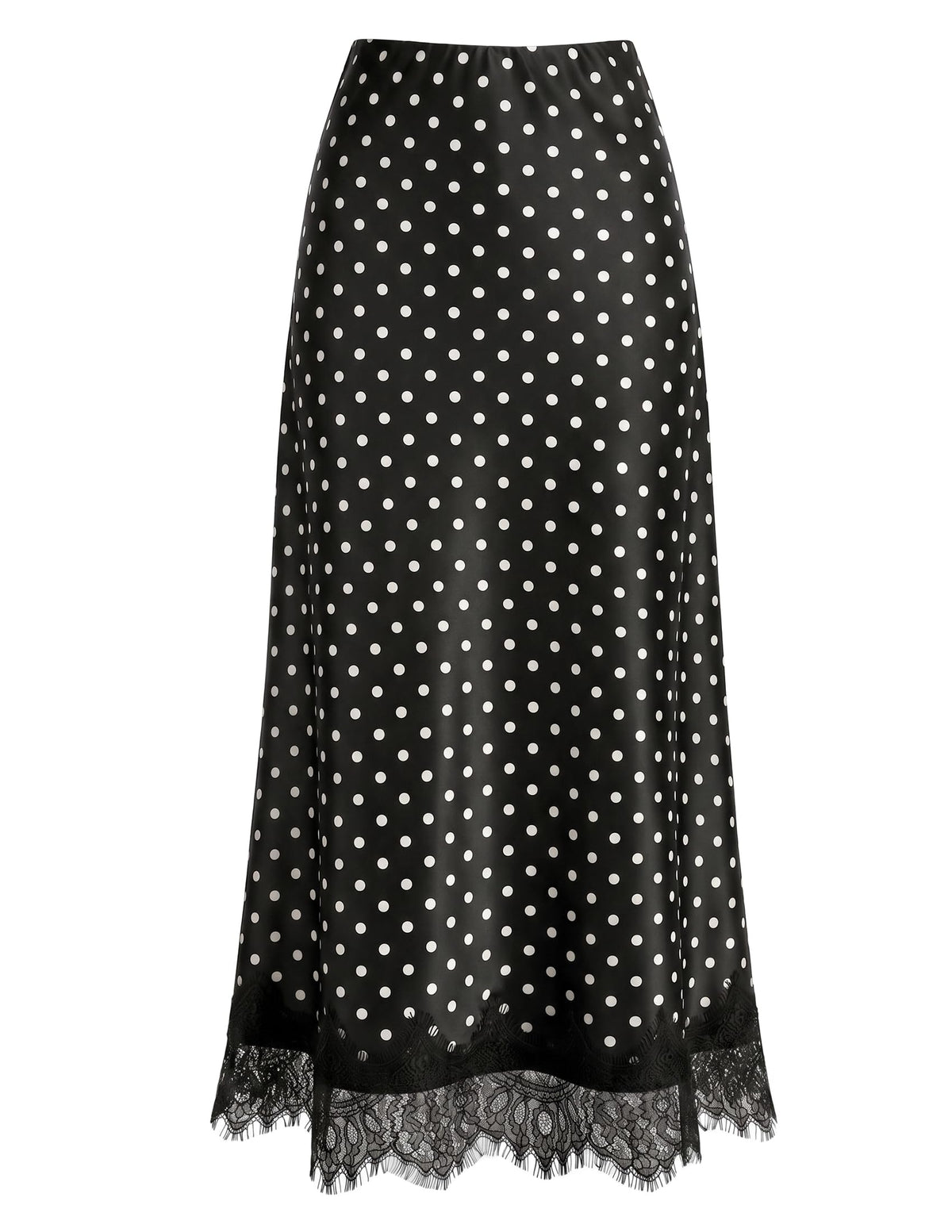ZESICA Women's Lace Satin Maxi Skirts Fall 2026 Business Casual Long Skirt
