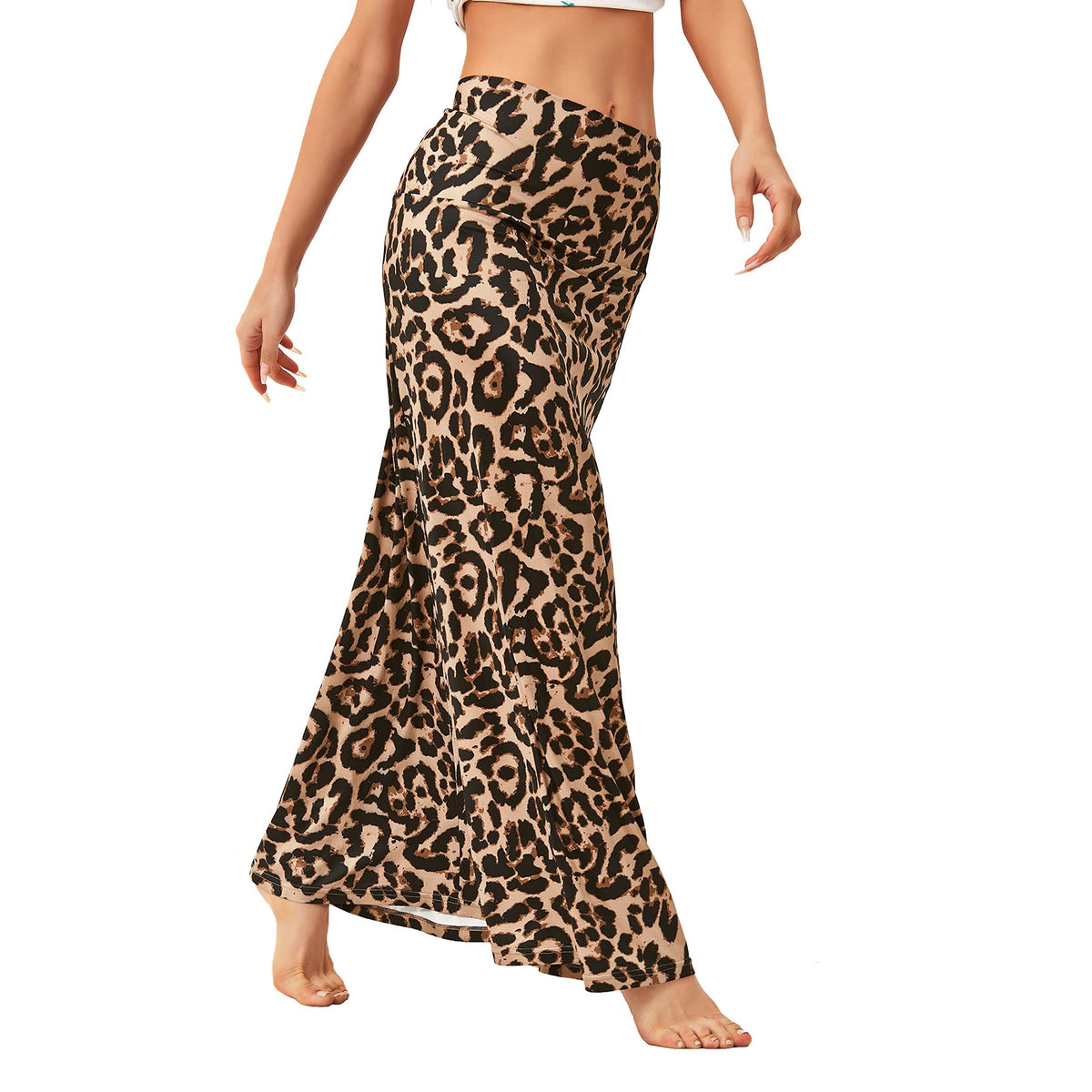 Zando Long Skirts for Women Tummy Control Boho Maxi Skirts