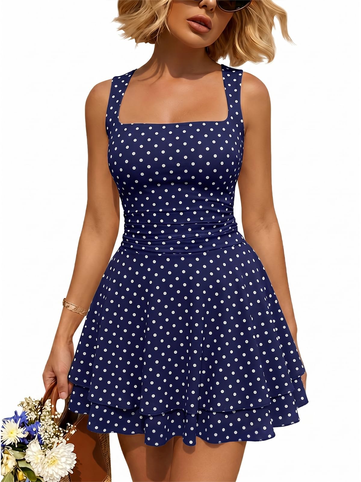 Trendy Queen Women Mini Summer Party Homecoming Beach Vacation Sun Dresses