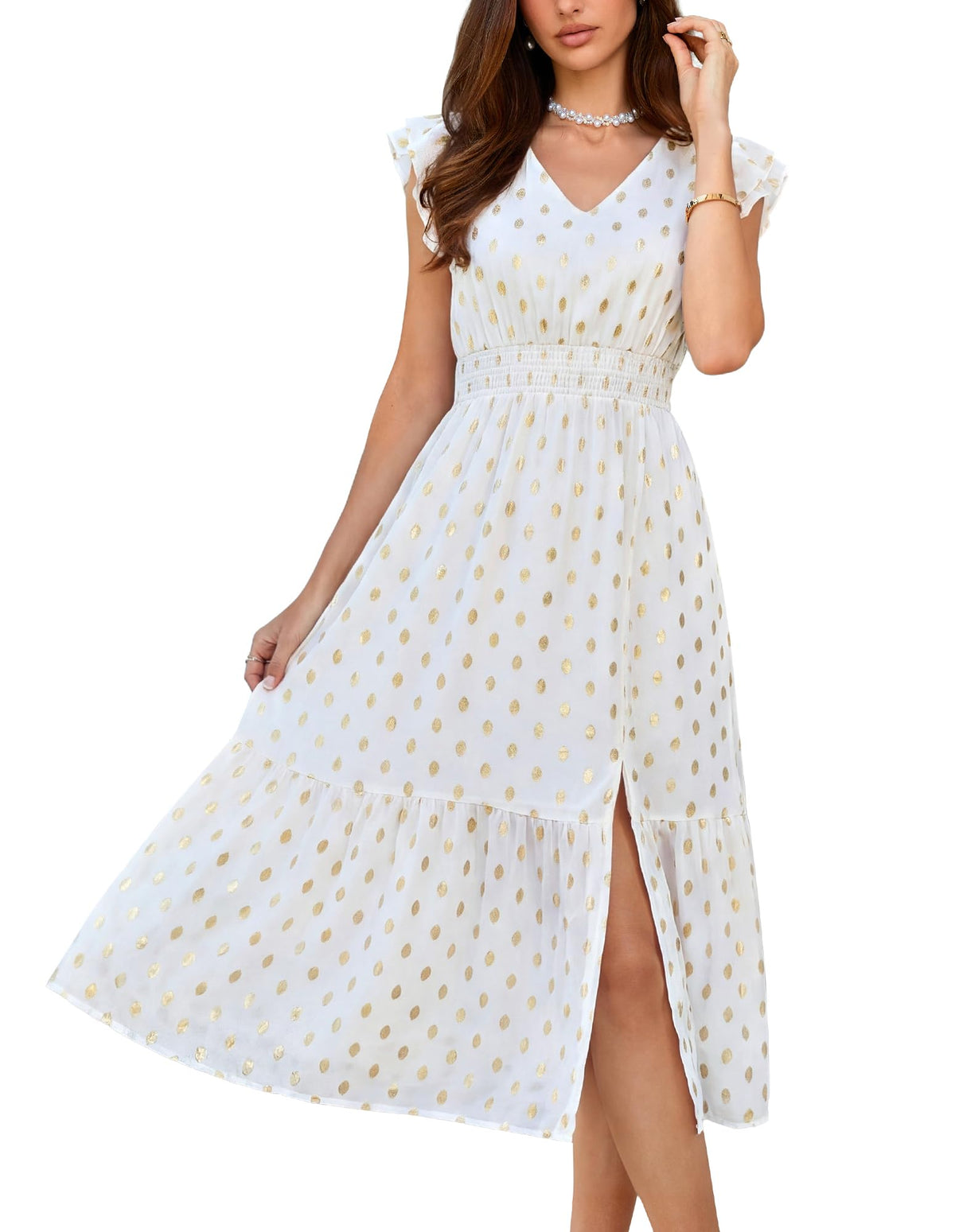 GRACE KARIN Womens Summer Wedding Guest Dresses Boho Beach Midi Sundress