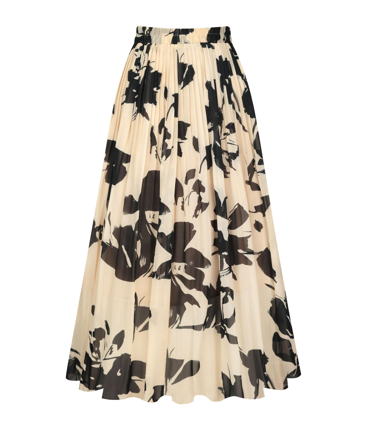 Kingfancy Women's Pleated Skirt A-Line Midi Skirts