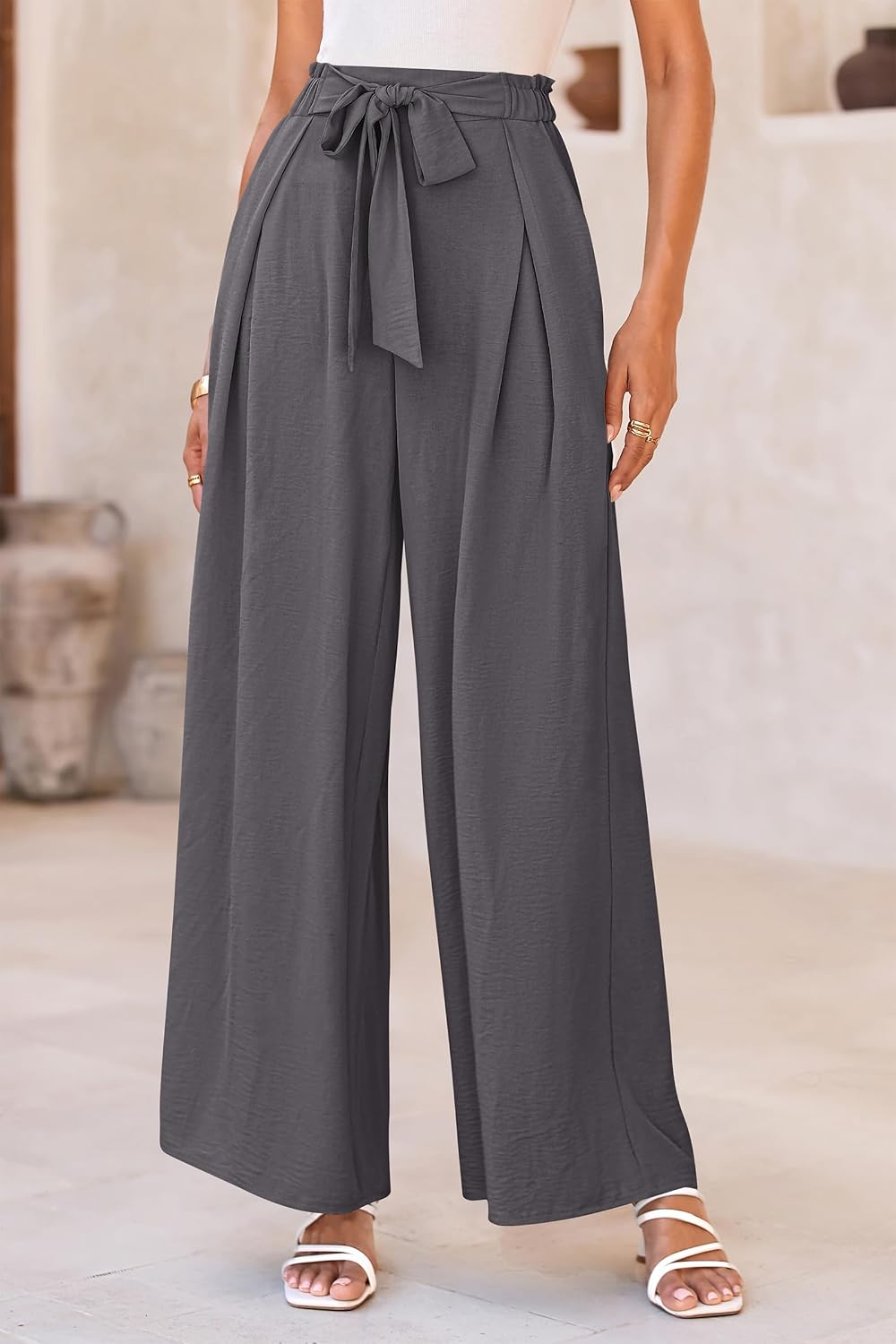 PRETTYGARDEN Women's Palazzo Wide Leg Work Dress Pants