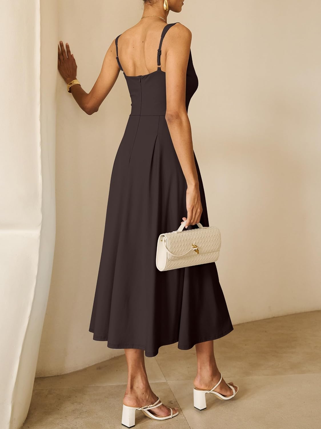 ANRABESS Cocktail Dresses for Women Square Neck