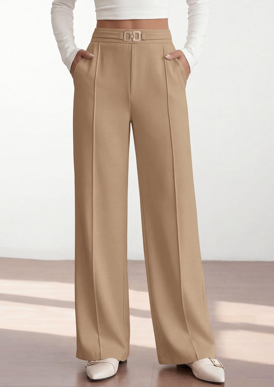 PRETTYGARDEN Womens Dress Pants High Waisted Tailored Trousers