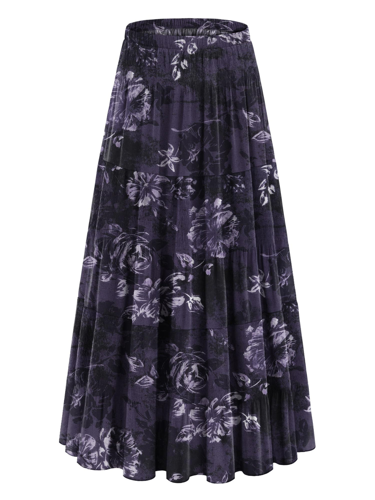 onlypuff Maxi Skirt Women Western Midi Chiffon Flowy Boho Fall Outfits