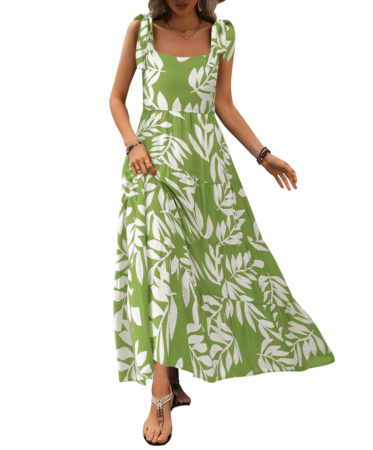 PRETTYGARDEN Women Dresses 2026 Summer Floral Sleeveless Maxi Dress Casual