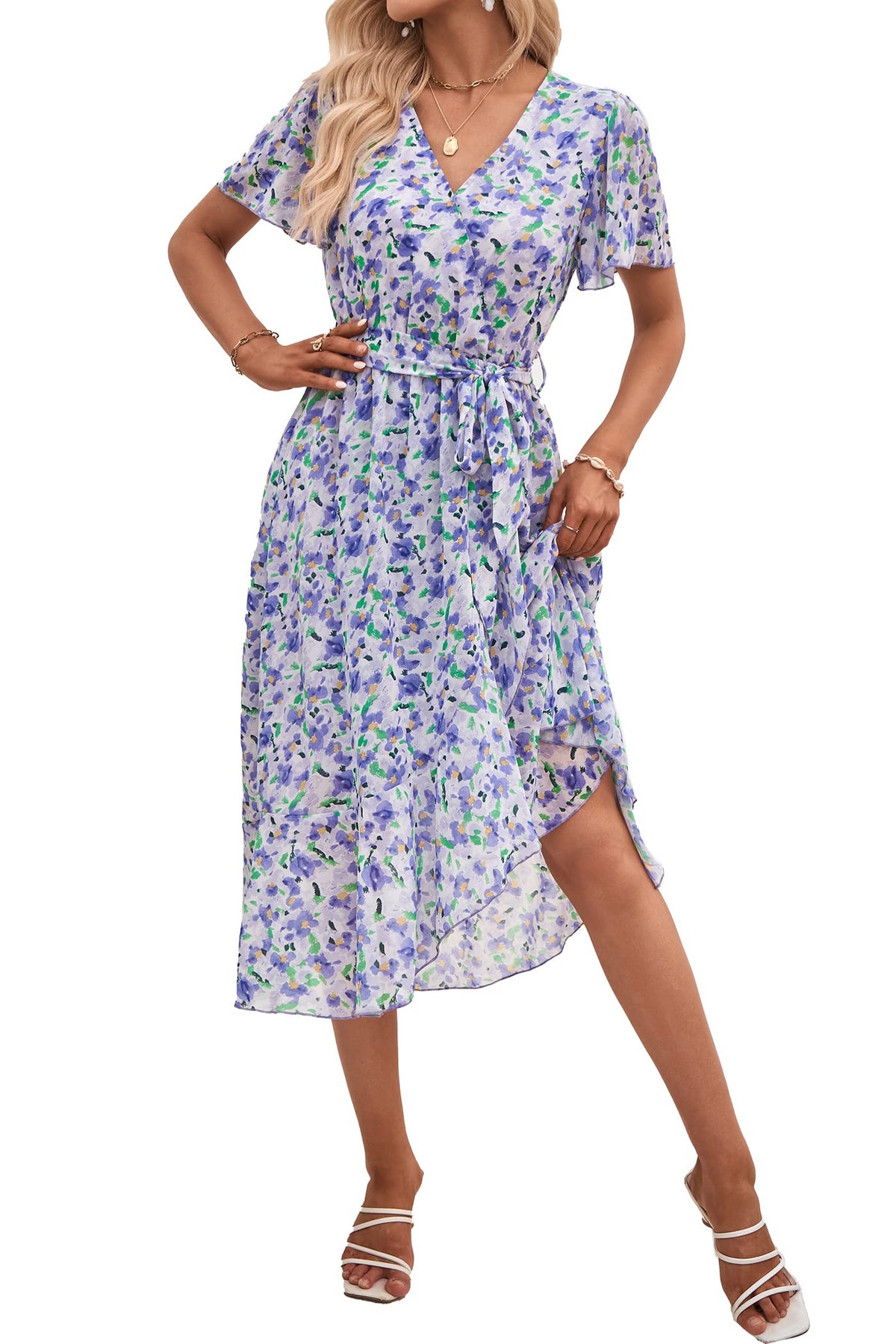 PRETTYGARDEN Women's Summer Floral Boho Maxi Dress