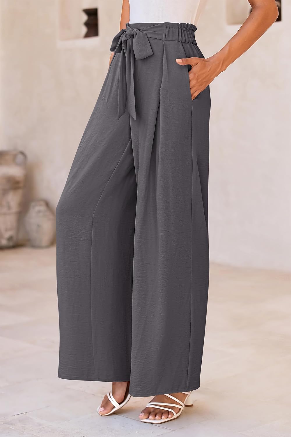 PRETTYGARDEN Women's Palazzo Wide Leg Work Dress Pants