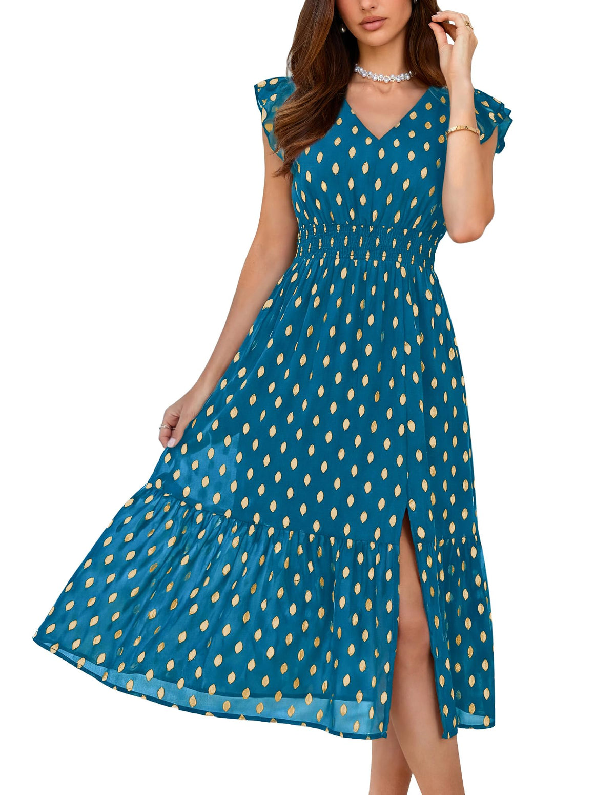 GRACE KARIN Womens Summer Wedding Guest Dresses Boho Beach Midi Sundress