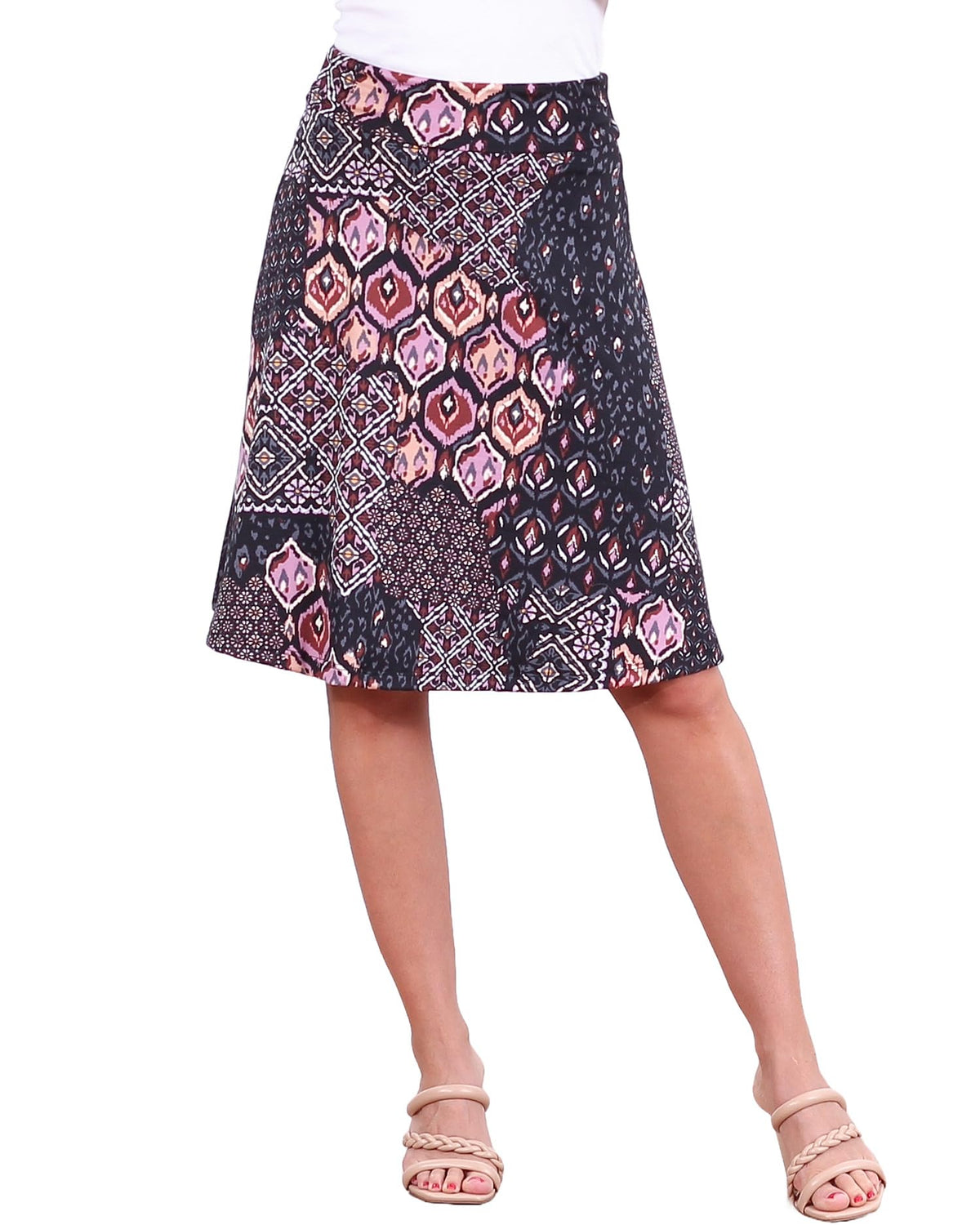 Popana Midi Skirt for Women, Flowy Skirts for Women Midi Length