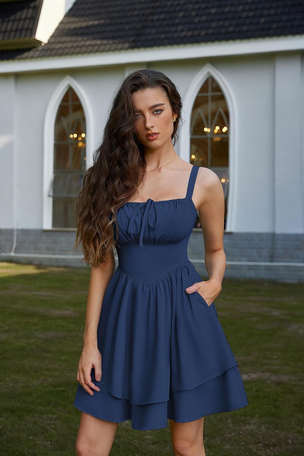 Scarlet Darkness Corset Mini Dress for Women Teens Grad Homecoming Sundress