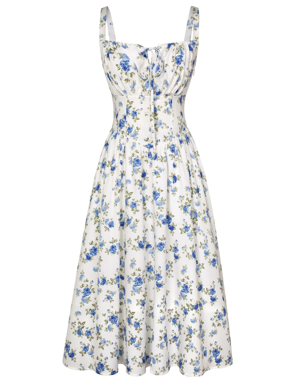 Scarlet Darkness Women's Floral Corset Dress with Pockets for Summer Spring